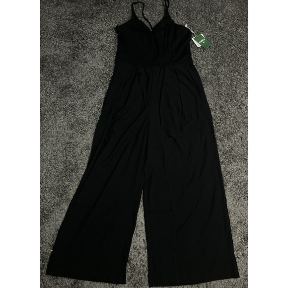 HALARA Pants - Halara Breezeful M Regular Black Jumpsuit Wide Leg Flowy